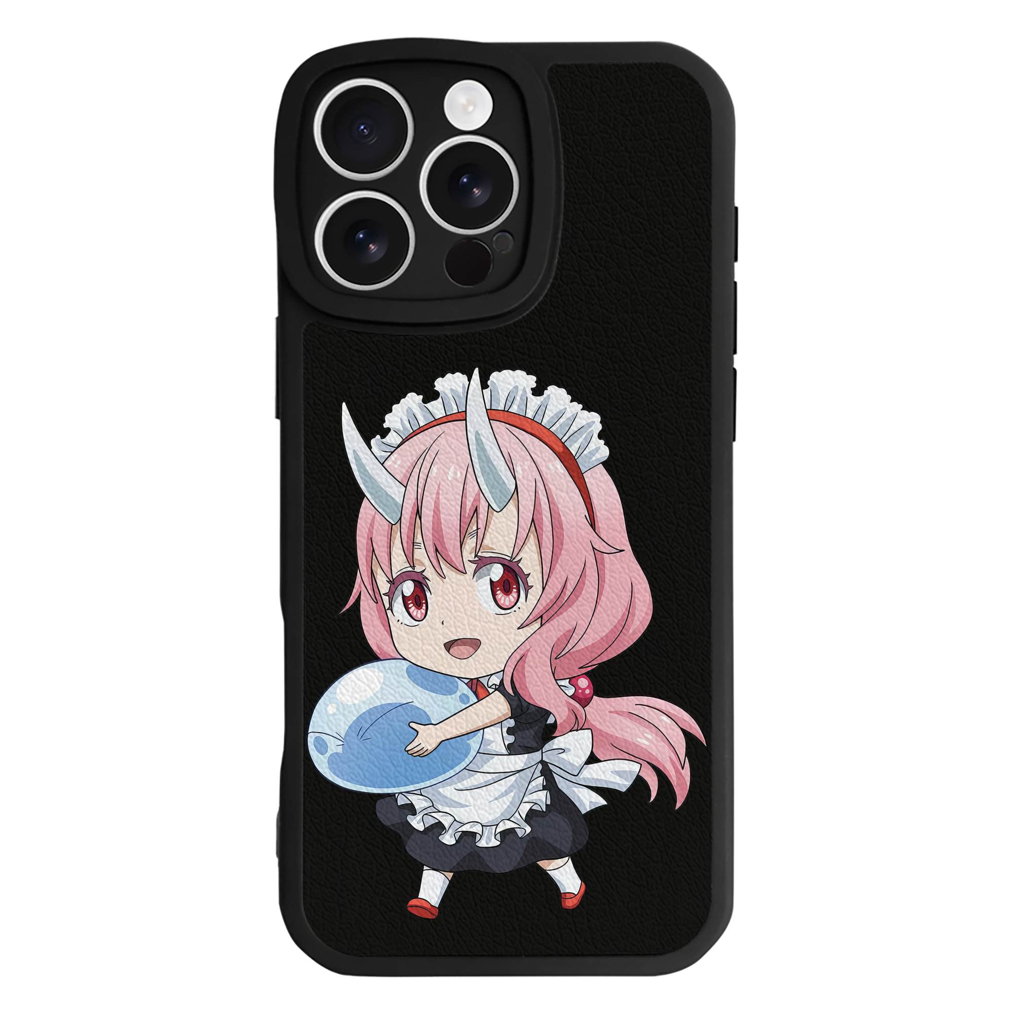 （画像用） 転スラ Regarding Reincarnated to Slime 【iPhone 16シリーズ対応】シリコンスマホケース（レザー調） 材質：シリコン